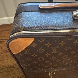 Louis Vuitton Monogram Travel Bag in Brown and Tan